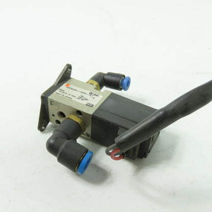 SMC VK332V-5HS-01-F Pneumatic Solenoid Valve 24VDC Coil 101.2kPa-0.1MPa 1/8" NPT