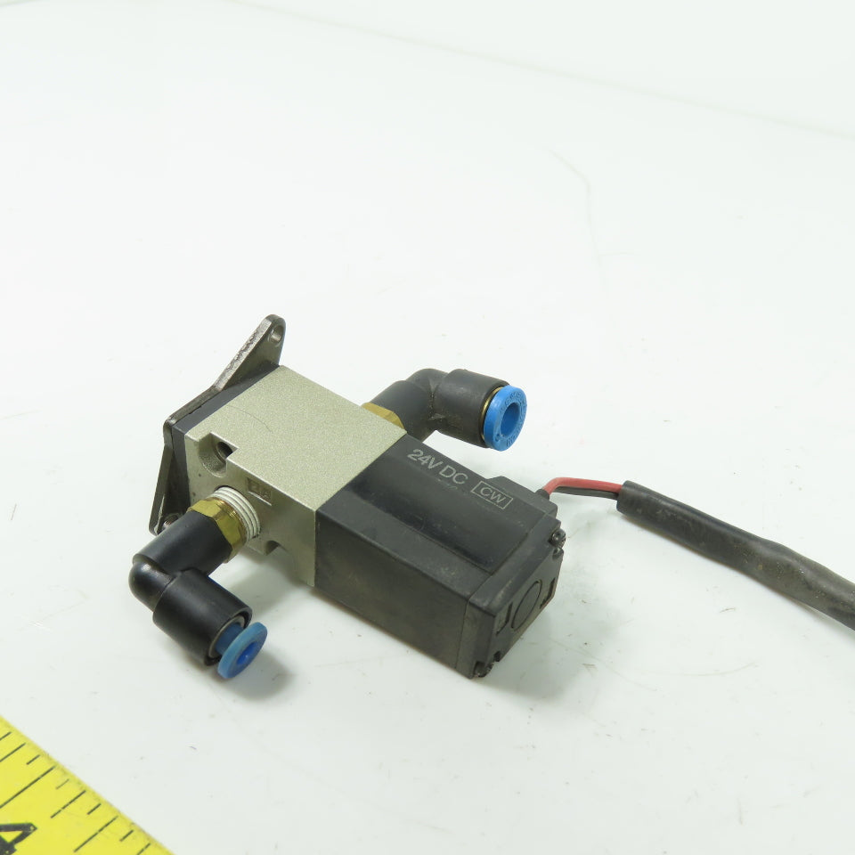 SMC VK332V-5HS-01-F Pneumatic Solenoid Valve 24VDC Coil 101.2kPa-0.1MPa 1/8" NPT