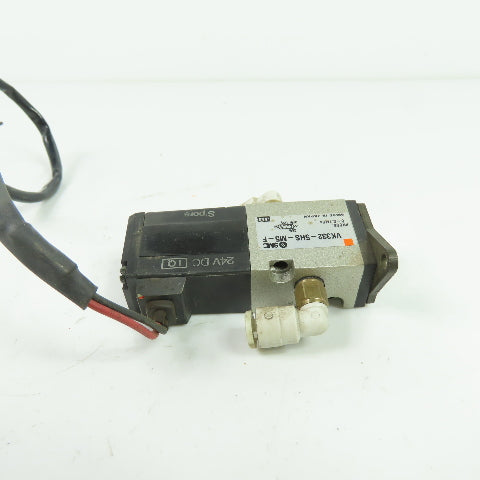 SMC VK332-5HS-M5-F Pneumatic Solenoid Valve 24VDC Coil 0.7MPa 1/16" NPT
