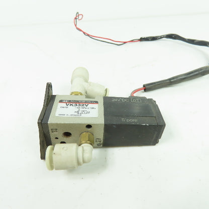 SMC VK332V Pneumatic Solenoid Valve 24VDC Coil 101.2kPa-0.1MPa 1/8" NPT
