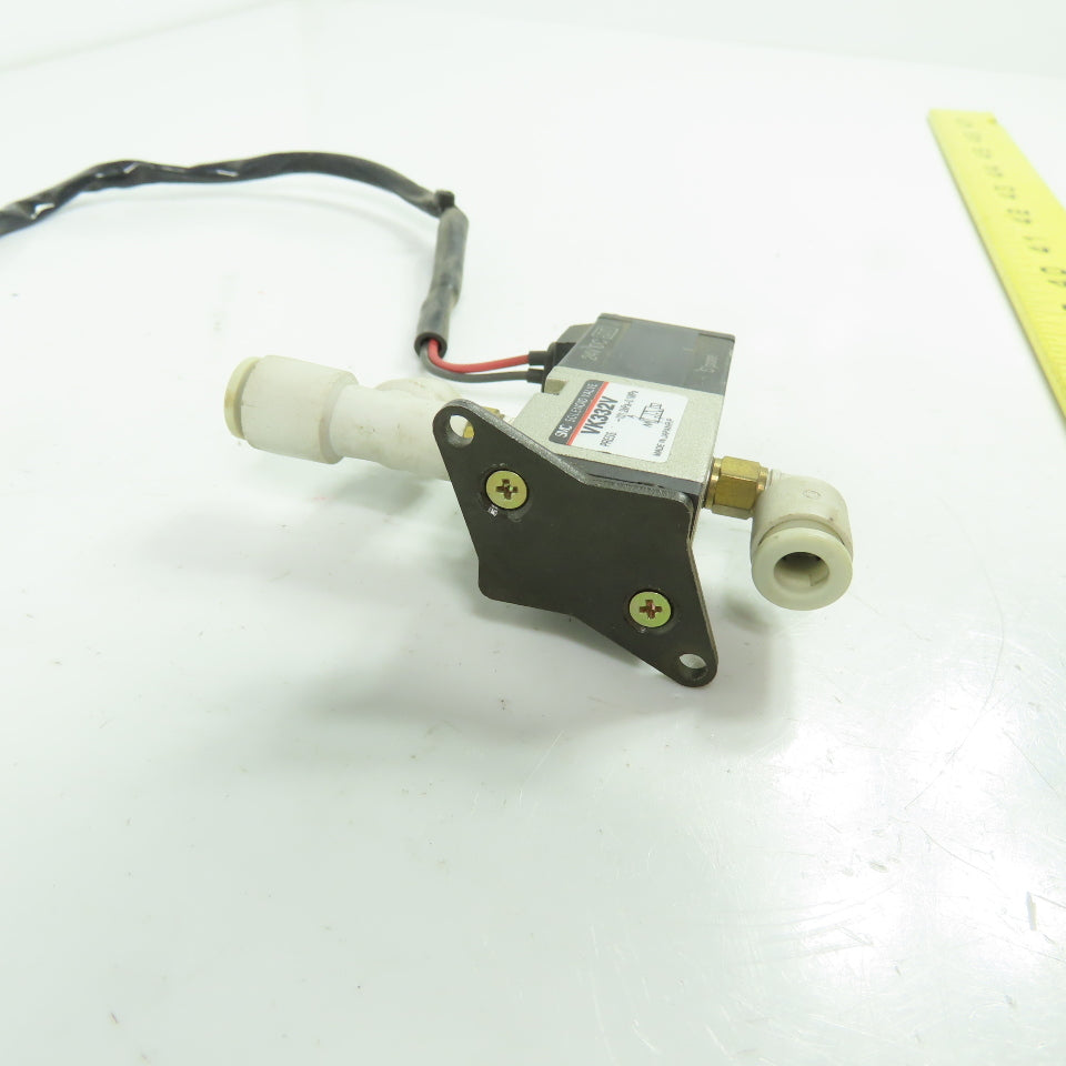 SMC VK332V Pneumatic Solenoid Valve 24VDC Coil 101.2kPa-0.1MPa 1/8" NPT