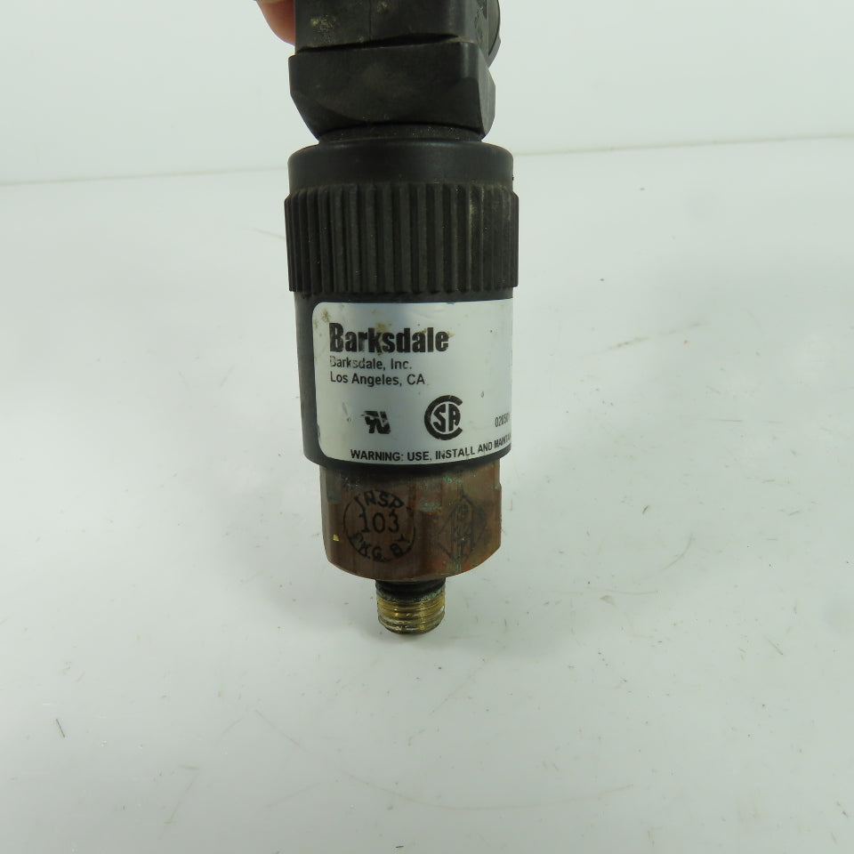 Barksdale 96211-BB3-T2 Pressure Switch 8.5-50PSI Range 125/250VAC 5A 1/4" NPT