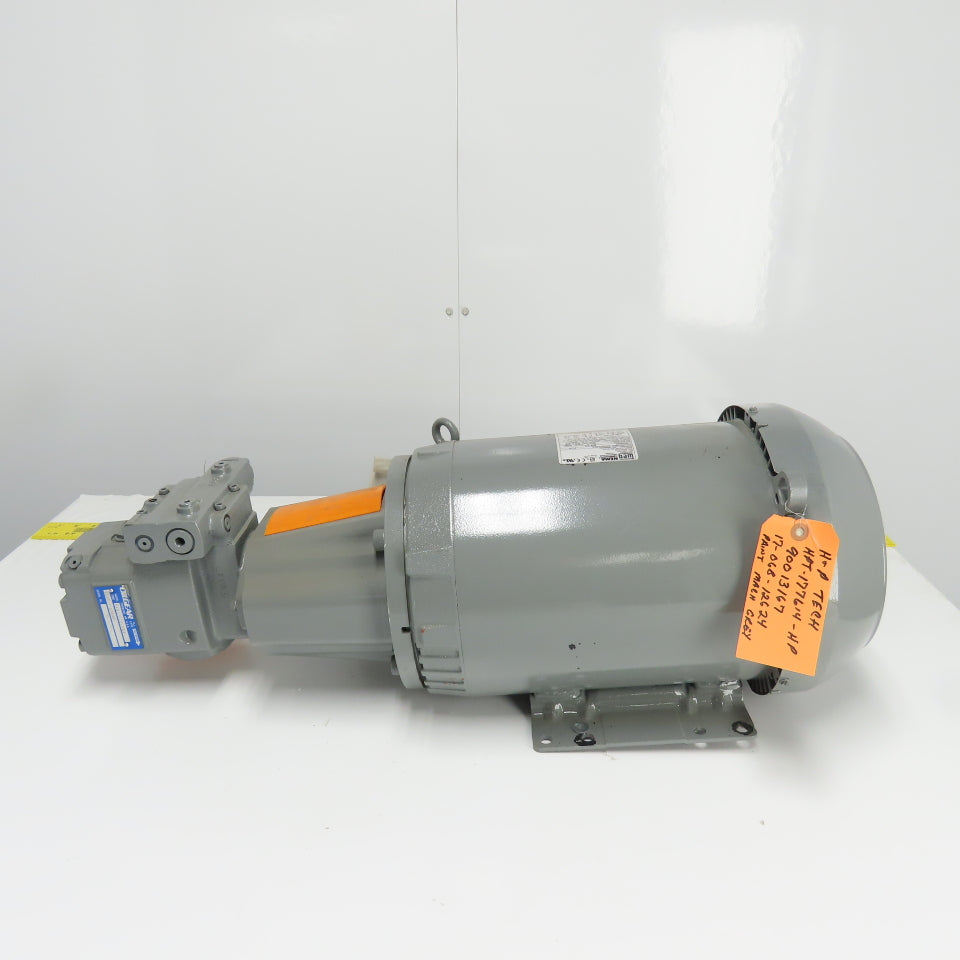 Oilgear PVWJ-022-A1UV-LSAY-P-LNNNN 10HP Hydraulic Pump Unit 230/460V 3Ph W/Weg