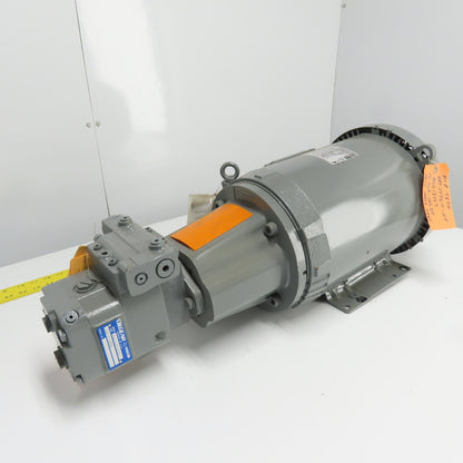 Oilgear PVWJ-022-A1UV-LSAY-P-LNNNN 10HP Hydraulic Pump Unit 230/460V 3Ph W/Weg