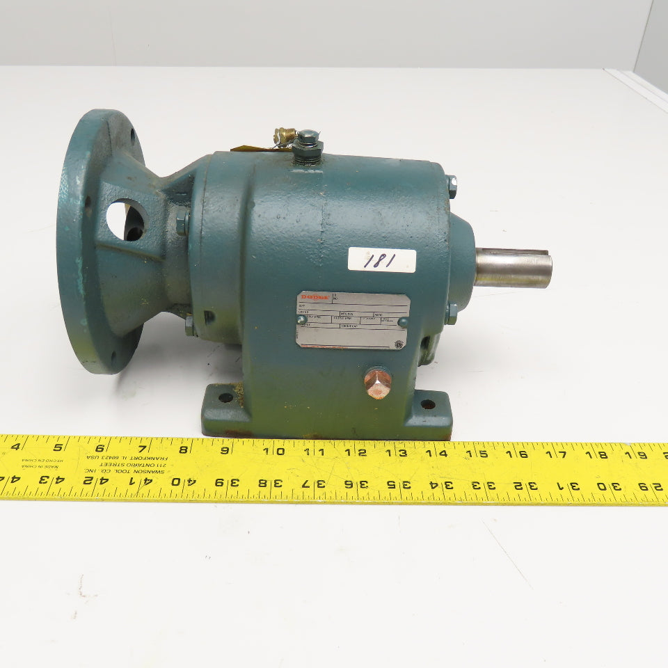 Dodge 140/DM1A-31.4-A1 31.4:1 Ratio 56RPM Output Inline Gear Reducer 1.10Hp Max