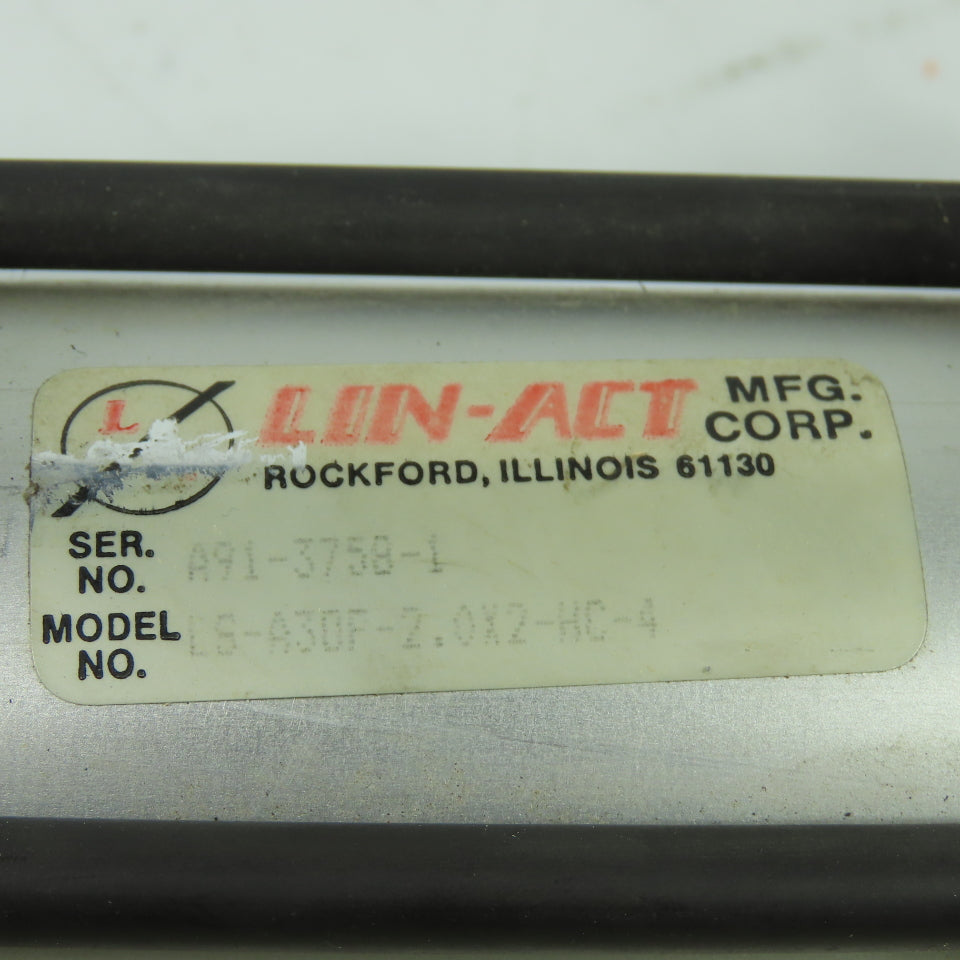 Lin-Act LS-A30F-2.0X2-HC-4 Double Action Pneumatic Cylinder 2" Bore 2" Stroke