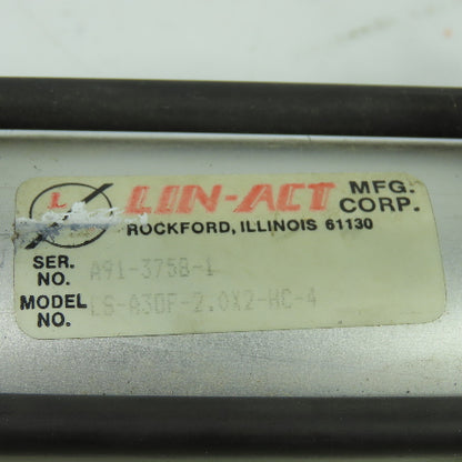 Lin-Act LS-A30F-2.0X2-HC-4 Double Action Pneumatic Cylinder 2" Bore 2" Stroke