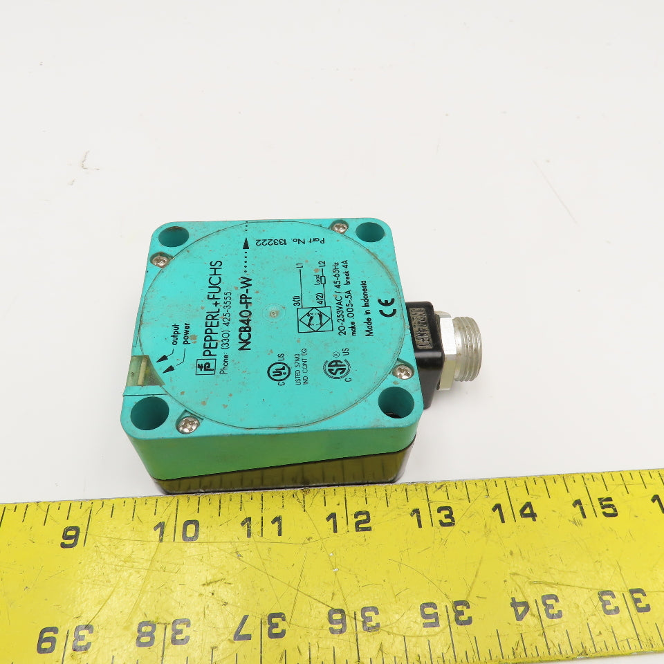 Pepperl + Fuchs NCB40-FP-W 20-230V Proximity Sensor