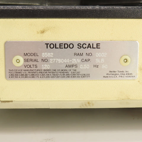 Toledo 8582 8" x 8" 5LB Capacity Counting Scale 120VAC