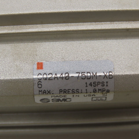SMC CQ2A40-75DM-XB 40mm Bore 75mm Stroke Double Acting Square Body Cylinder