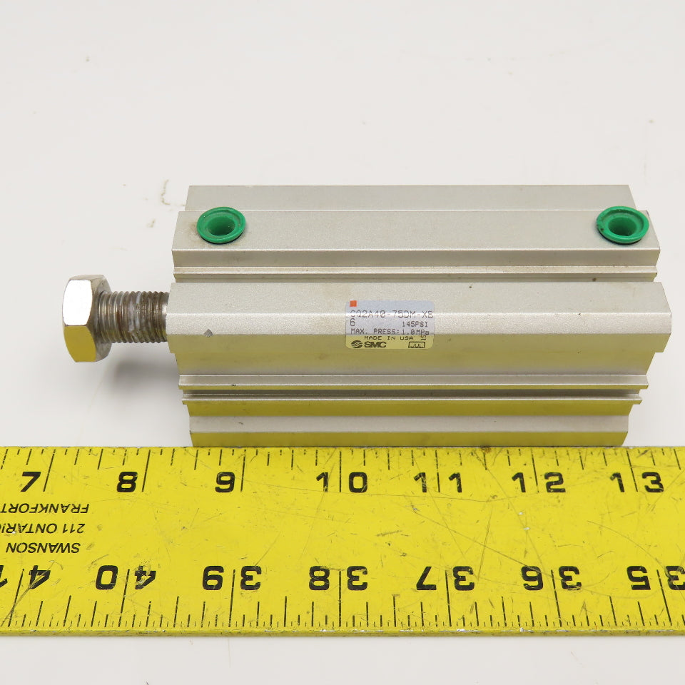 SMC CQ2A40-75DM-XB 40mm Bore 75mm Stroke Double Acting Square Body Cylinder