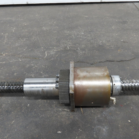 38mm OD 4 Start 38mm Lead Ball Screw And Nut10mm Pitch 198" OAL