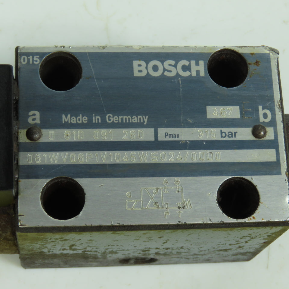Bosch 081WV06P1V1046WS024/00D0 0 810 091 260 2/4 Hydraulic Directional Valve
