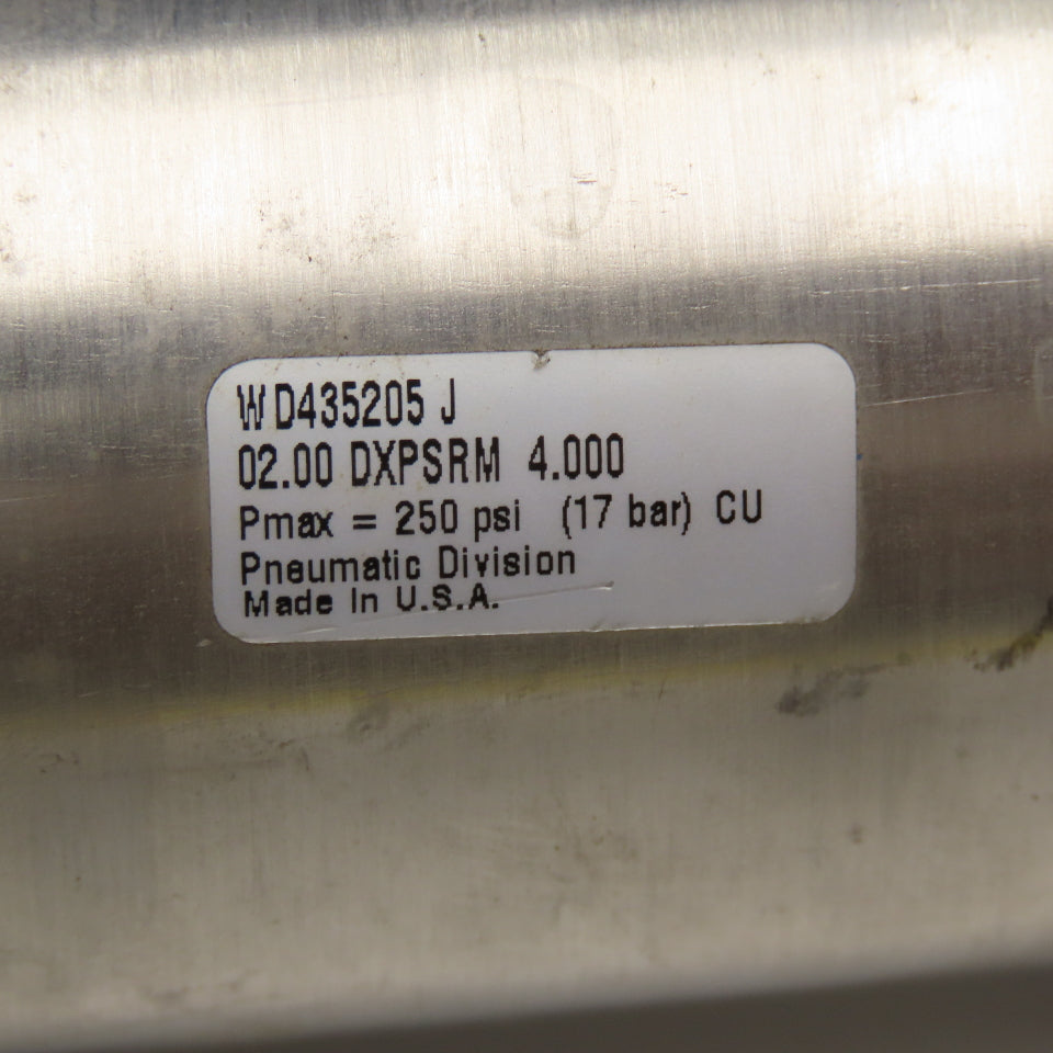 Parker 02.00 DXPSRM 4.000 2" Bore 4" Stroke Double Acting Air Cylinder