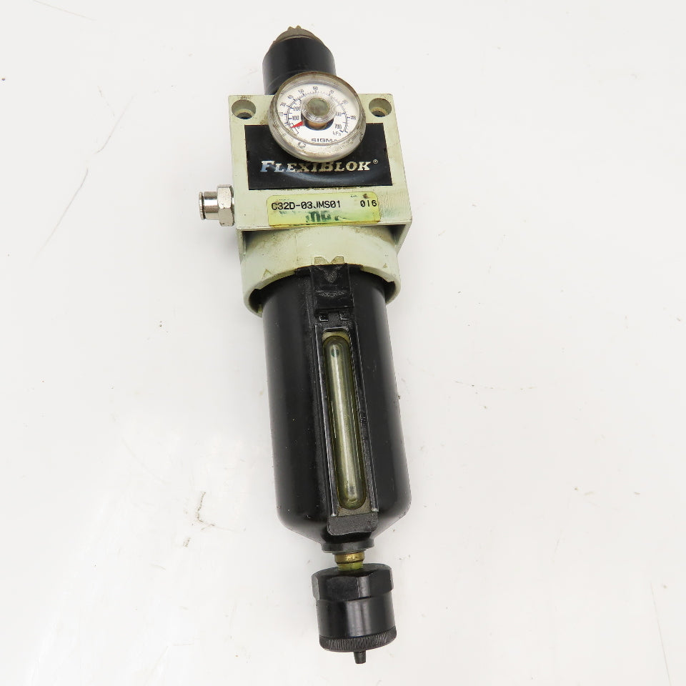 Numatics C32D-03JMS01 1/2" NPT Compressed Air Filter Regulator Auto Drain