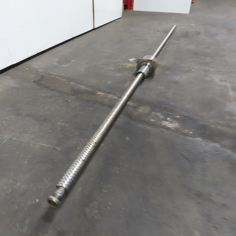 38mm OD 4 Start 38mm Lead Ball Screw And Nut 10mm Pitch 119" OAL