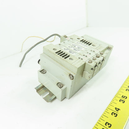 Numatics R2FBW4Z3ML00061 Pneumatic Solenoid Valve Manifold Block 100PSI 24VDC