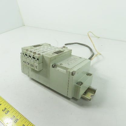 Numatics R2FBW4Z3ML00061 Pneumatic Solenoid Valve Manifold Block 100PSI 24VDC