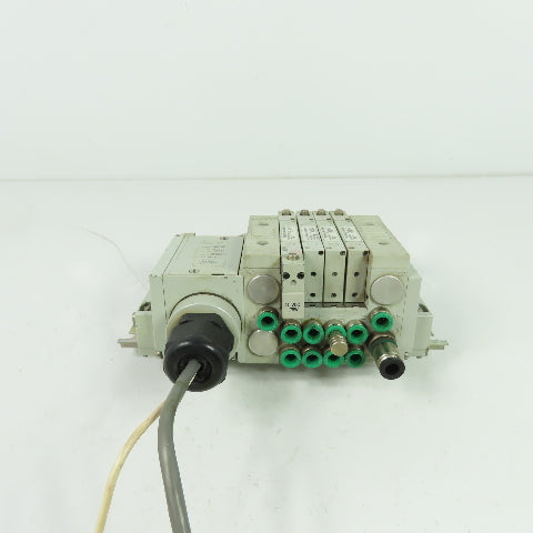 Numatics R2FBW4Z3ML00061 Pneumatic Solenoid Valve Manifold Block 100PSI 24VDC
