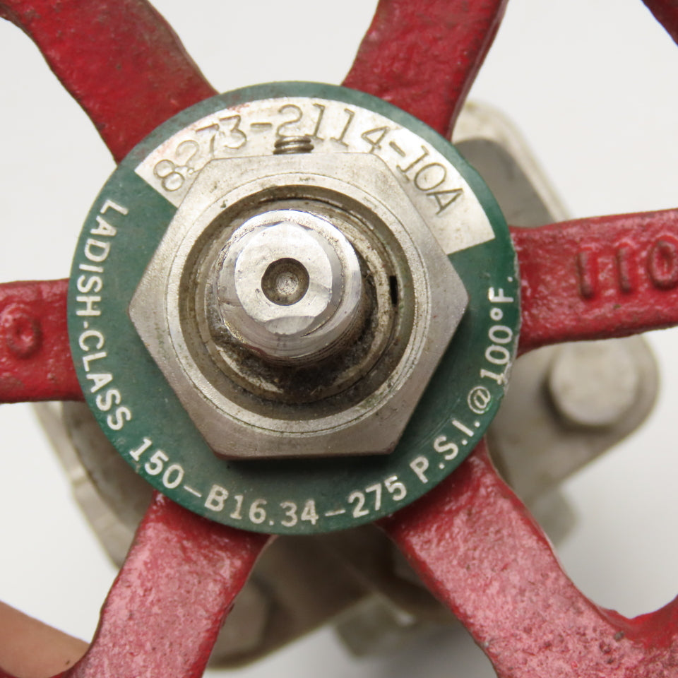 Ladish 8273-2114-10A 1" NPT Stainless Steel Gate Valve Class 150 275PSI