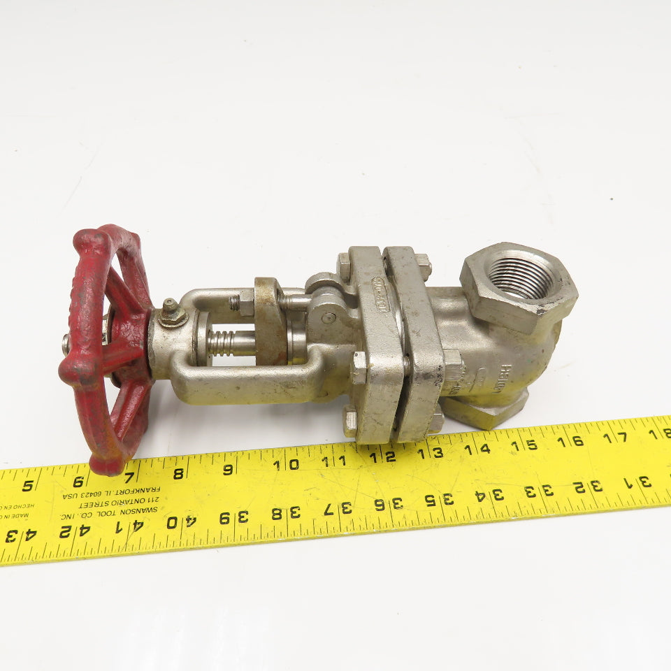 Ladish 8273-2114-10A 1" NPT Stainless Steel Gate Valve Class 150 275PSI