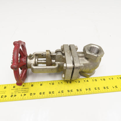 Ladish 8273-2114-10A 1" NPT Stainless Steel Gate Valve Class 150 275PSI