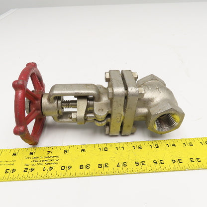 Ladish 8273-2114-10A 1" NPT Stainless Steel Gate Valve Class 150 275PSI