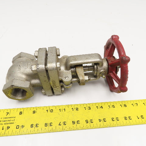 Ladish 8273-2114-10A 1" NPT Stainless Steel Gate Valve Class 150 275PSI