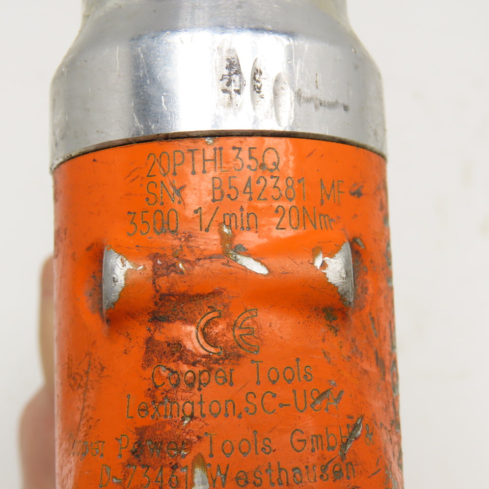 Cleco 20PTHL35Q Pneumatic Pistol Grip Screwdriver 1/4" Hex Drive 3500RPM 20Nm