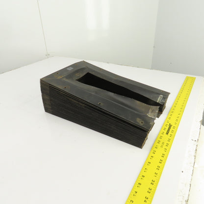 Hennig 8' U Shape Way Cover Accordion Bellows 15-1/4" H x 7" W Inside