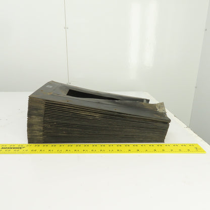 Hennig 8' U Shape Way Cover Accordion Bellows 15-1/4" H x 7" W Inside
