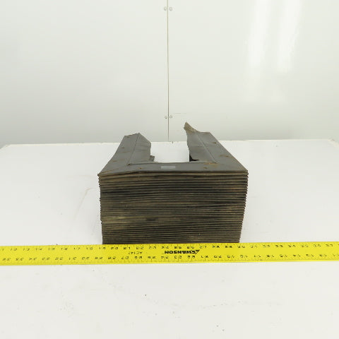 Hennig 8' U Shape Way Cover Accordion Bellows 15-1/4" H x 7" W Inside