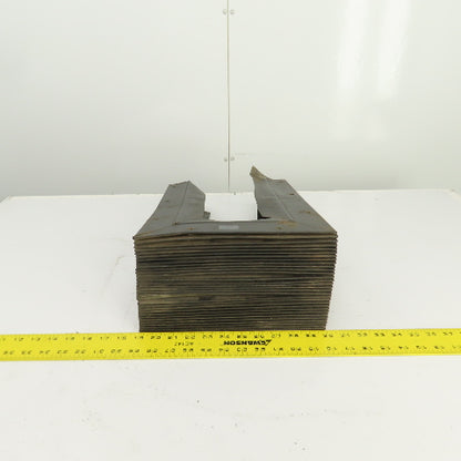 Hennig 8' U Shape Way Cover Accordion Bellows 15-1/4" H x 7" W Inside