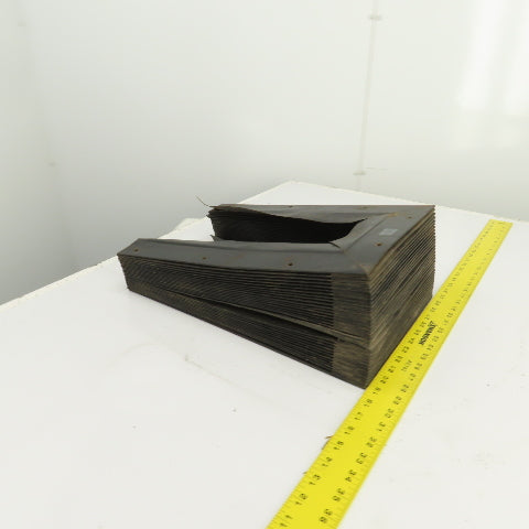 Hennig 8' U Shape Way Cover Accordion Bellows 15-1/4" H x 7" W Inside