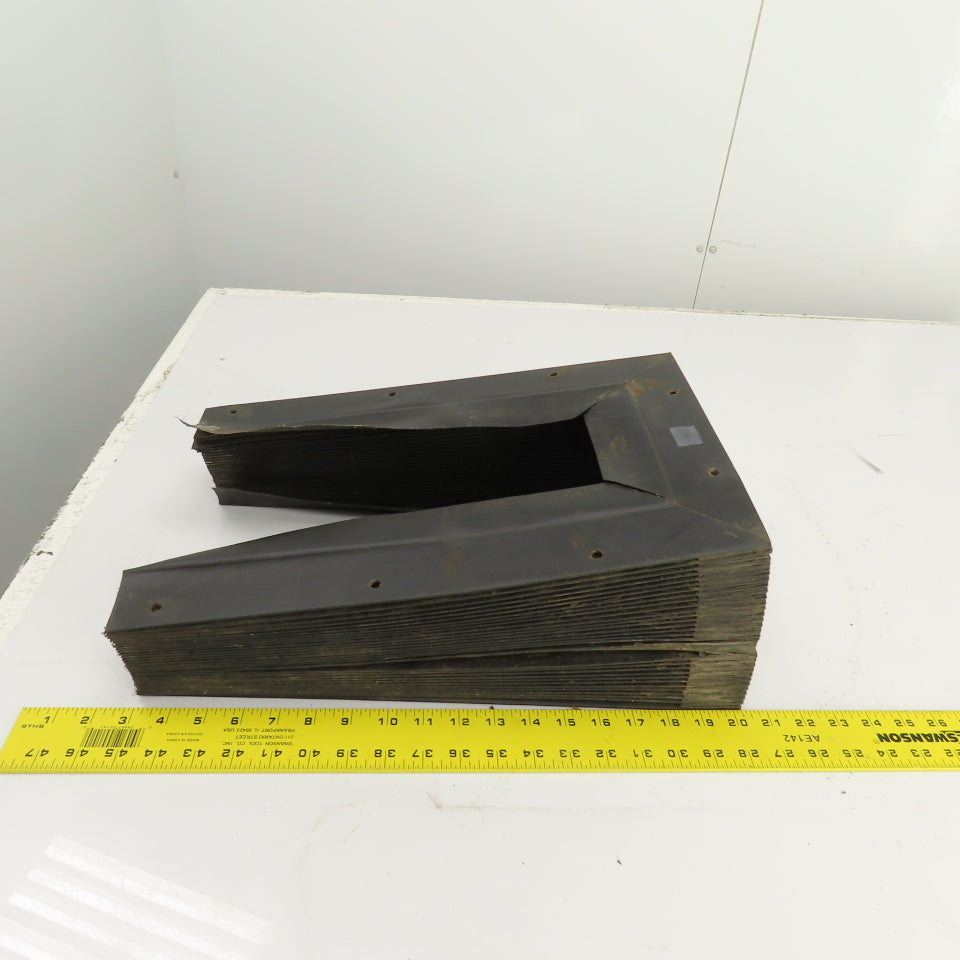 Hennig 8' U Shape Way Cover Accordion Bellows 15-1/4" H x 7" W Inside