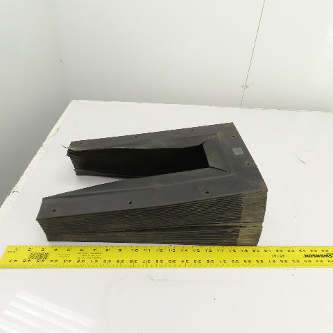 Hennig 8' U Shape Way Cover Accordion Bellows 15-1/4" H x 7" W Inside