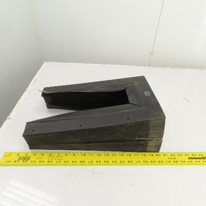 Hennig 8' U Shape Way Cover Accordion Bellows 15-1/4" H x 7" W Inside