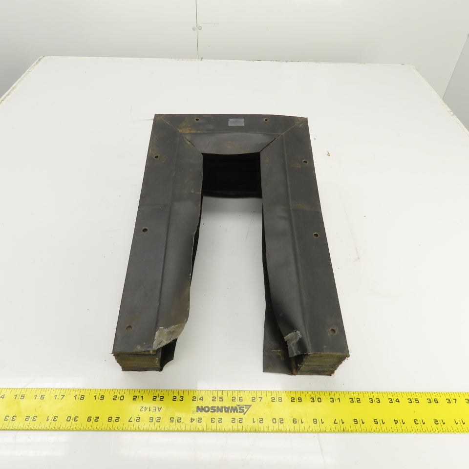 Hennig 8' U Shape Way Cover Accordion Bellows 15-1/4" H x 7" W Inside