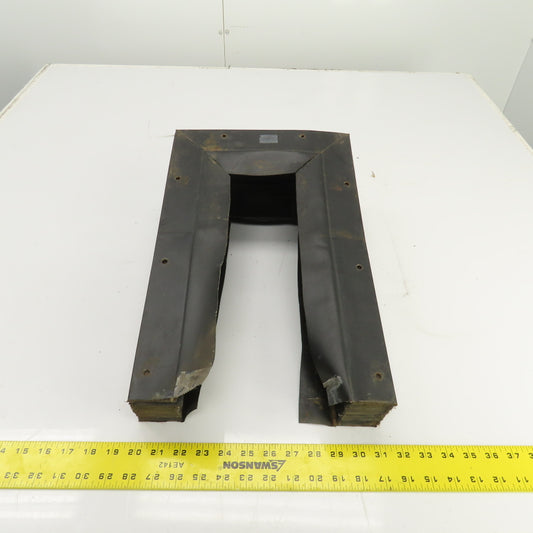 Hennig 8' U Shape Way Cover Accordion Bellows 15-1/4" H x 7" W Inside