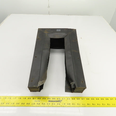 Hennig 8' U Shape Way Cover Accordion Bellows 15-1/4" H x 7" W Inside