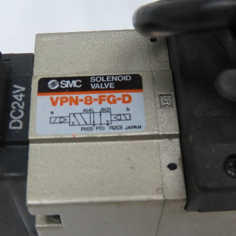 SMC VPN-8-FG-D 5/2 Position Pneumatic Solenoid Valve 24VDC