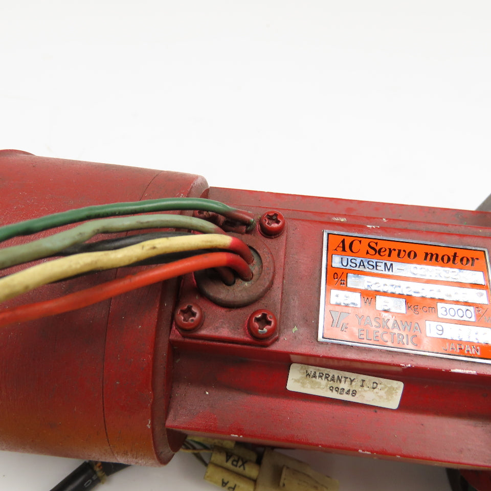 Yaskawa USAEM-02YR32 154W 3000rpm AC Servo Motor