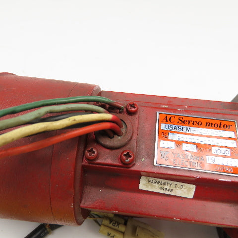Yaskawa USAEM-02YR32 154W 3000rpm AC Servo Motor