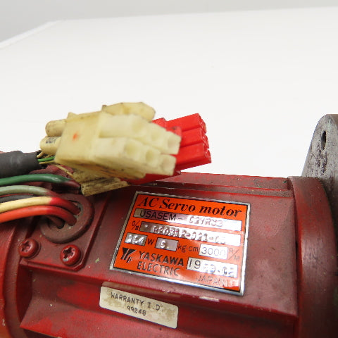 Yaskawa USAEM-02YR32 154W 3000rpm AC Servo Motor
