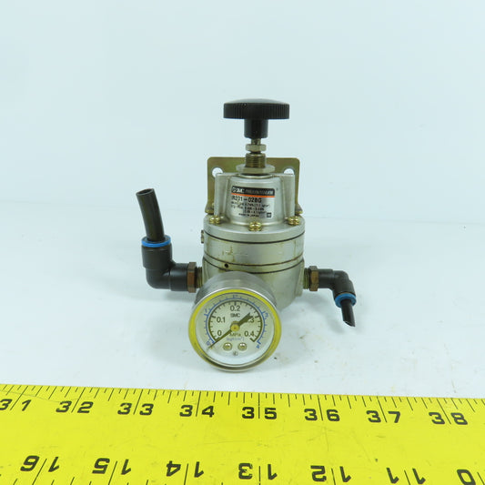SMC IR201-02BG Precision Pneumatic Pressure Regulator 0.7MPa Max .005-0.4MPa Out