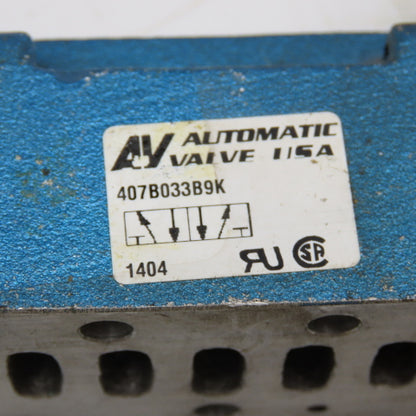 Automatic Valve 407B033B9K Manual 5/2 Position Spring Return Spool Air Valve