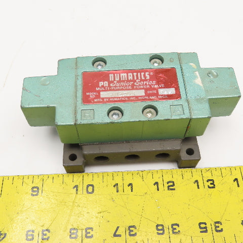Numatics 1JDPA4 Junior Series Air Piloted Pneumatic Power Valve 1/8" NPT
