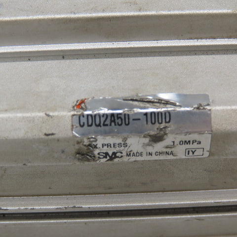 SMC CDQ2A50-100D 50mm Bore 100mm Stroke Square Body Air Cylinder