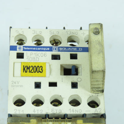 Telemecanique LP1K06-10BD 20A Contactor 24VDc Coil W/ Overload LR2K0307