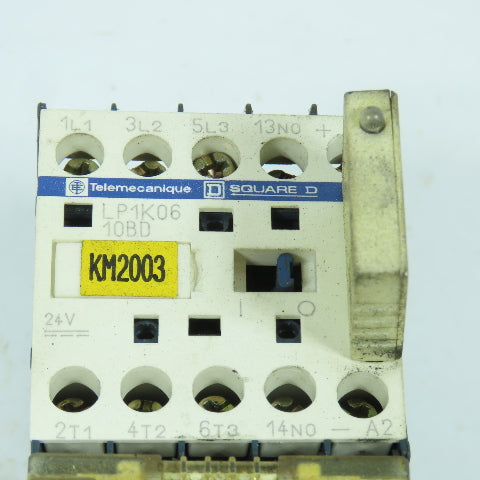 Telemecanique LP1K06-10BD 20A Contactor 24VDc Coil W/ Overload LR2K0307